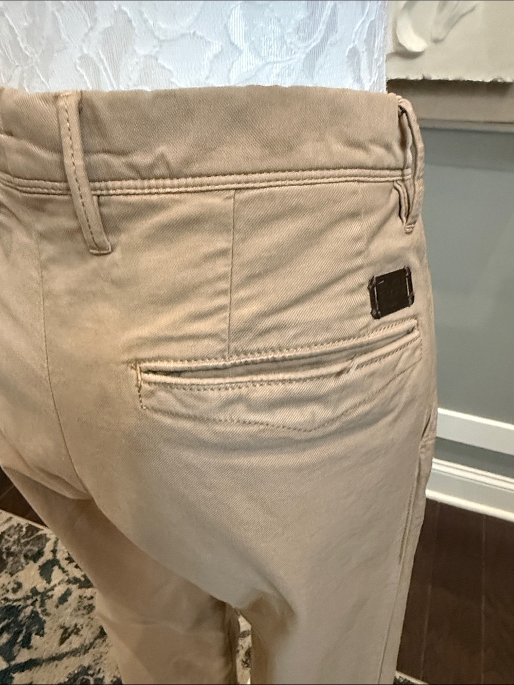 Listing title: Incotex Slacks Desert Tan Slim Fit Chino Trousers 32 - Picture 6 of 16